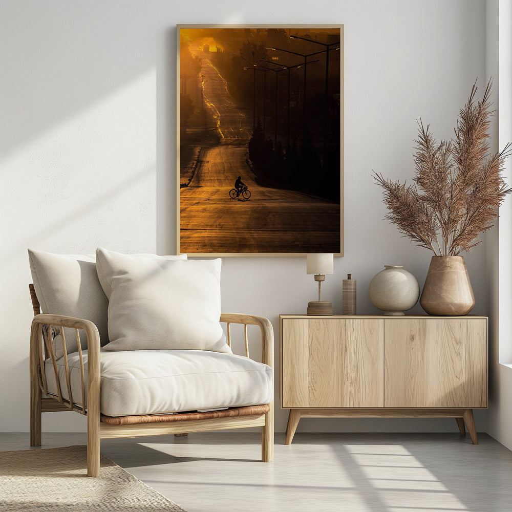 On the way to work - Poster / Art Print - interiör