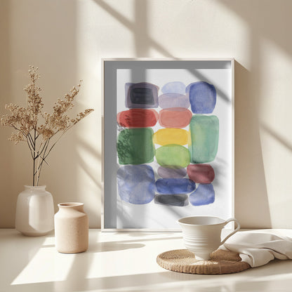 Color Blocks 2 - Poster / Art Print - interiör