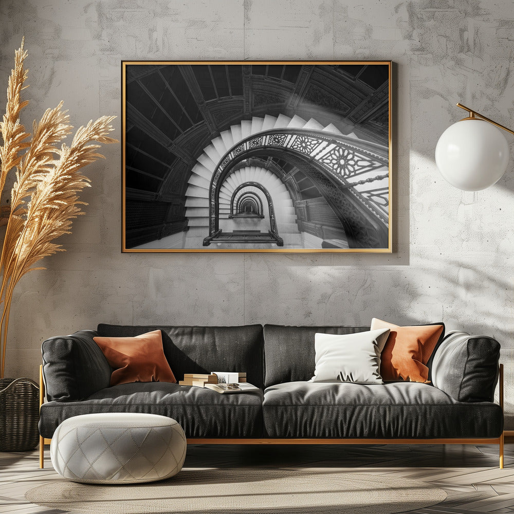 Staircase - Poster / Art Print - interiör