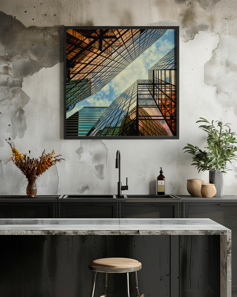 Colorful mirrors. - Poster / Art Print - interiör
