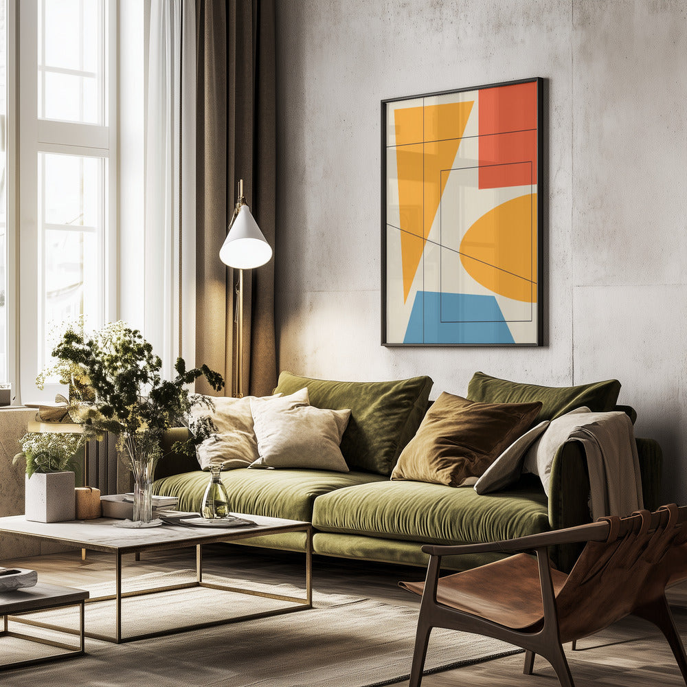 Geox1f  Oju 2x3 - Poster / Art Print - interiör
