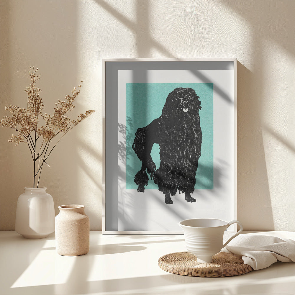 Poodle - Poster / Art Print - interiör