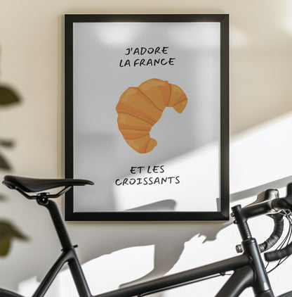 J´adore la france - Poster / Art Print - interiör