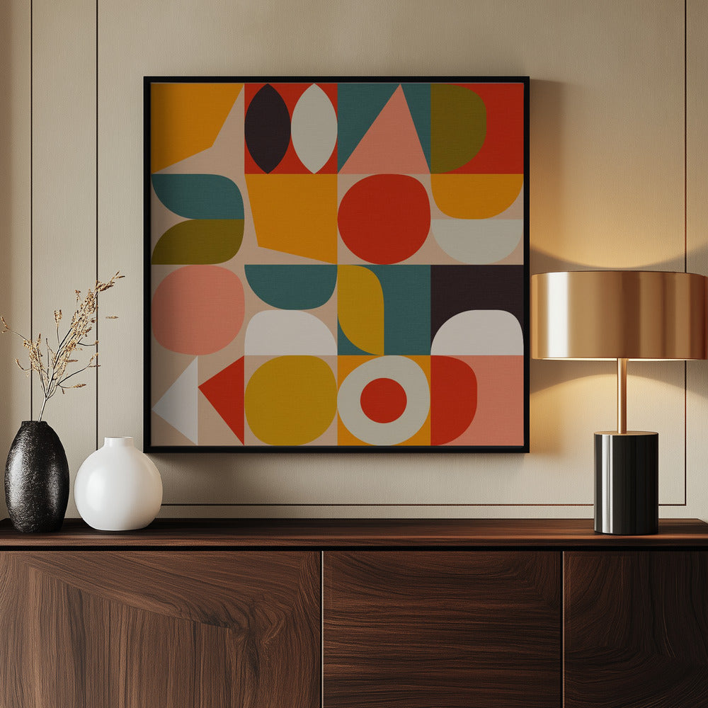 Bauhaus Modern Bold - Poster / Art Print - interiör