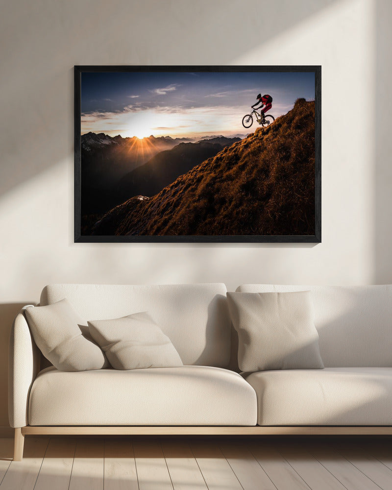 Live the adventure - Poster / Art Print - interiör