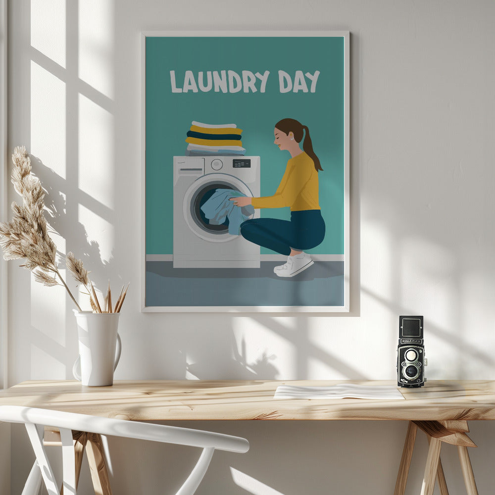 Laundry Day - Poster / Art Print - interiör