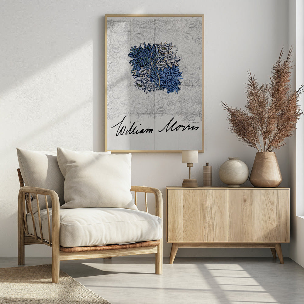Tulip and Willow - Poster / Art Print - interiör