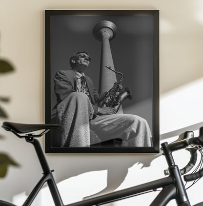 Frank M., Saxophonist - Poster / Art Print - interiör