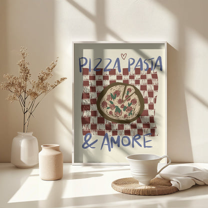 Pizza Pasta & Amore - Poster / Art Print - interiör