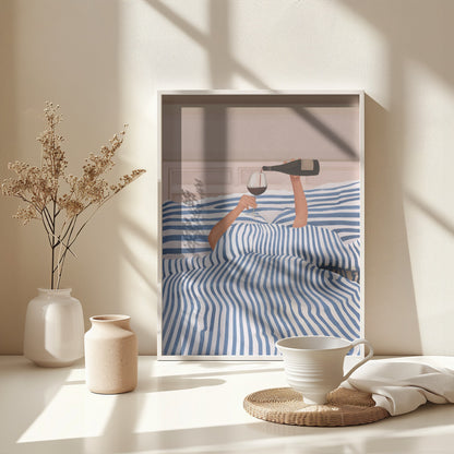 Morning Wine 3 - Poster / Art Print - interiör