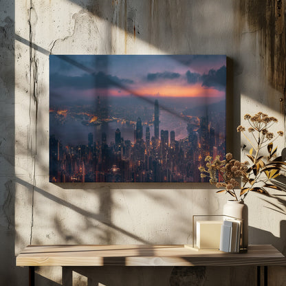 Sunrising Hong Kong - Poster / Art Print - interiör