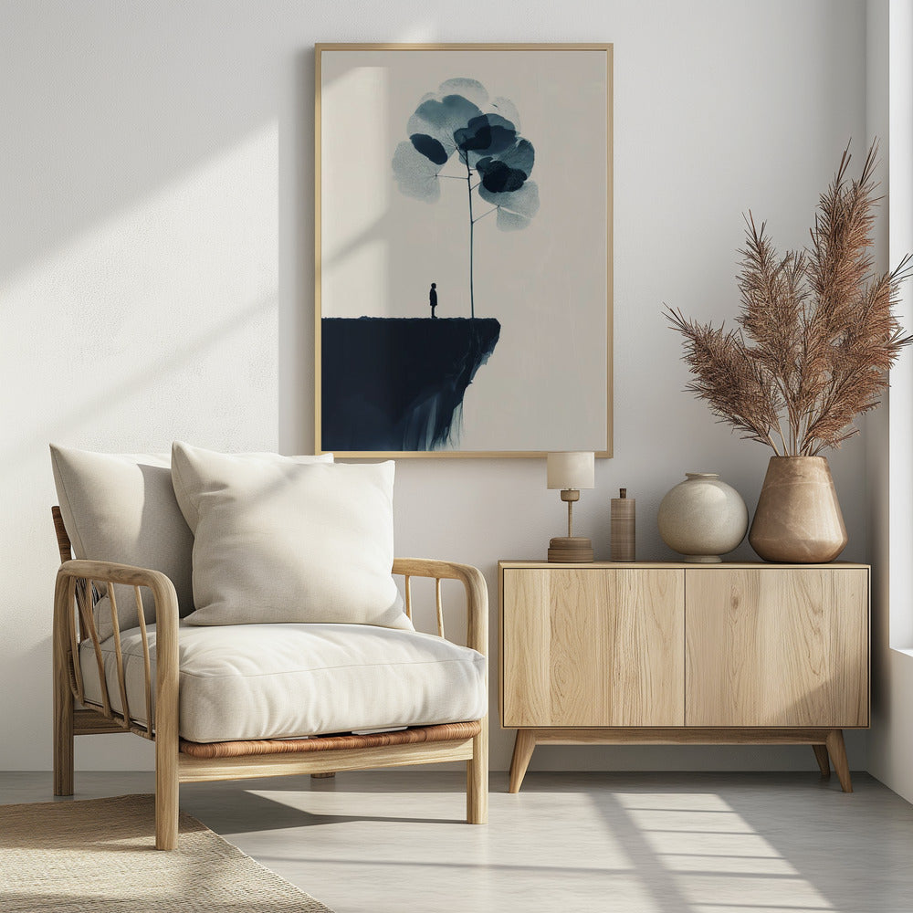 The Edge of the Cliff - Poster / Art Print - interiör