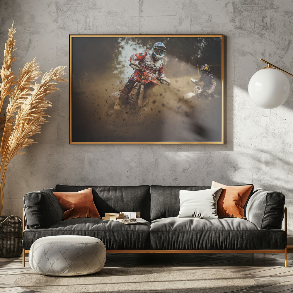 Motocross - Poster / Art Print - interiör
