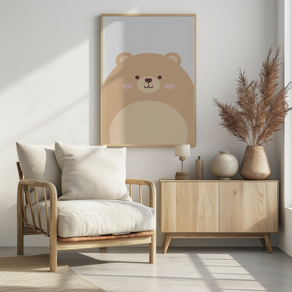 Cute Bear - Poster / Art Print - interiör