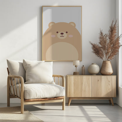 Cute Bear - Poster / Art Print - interiör