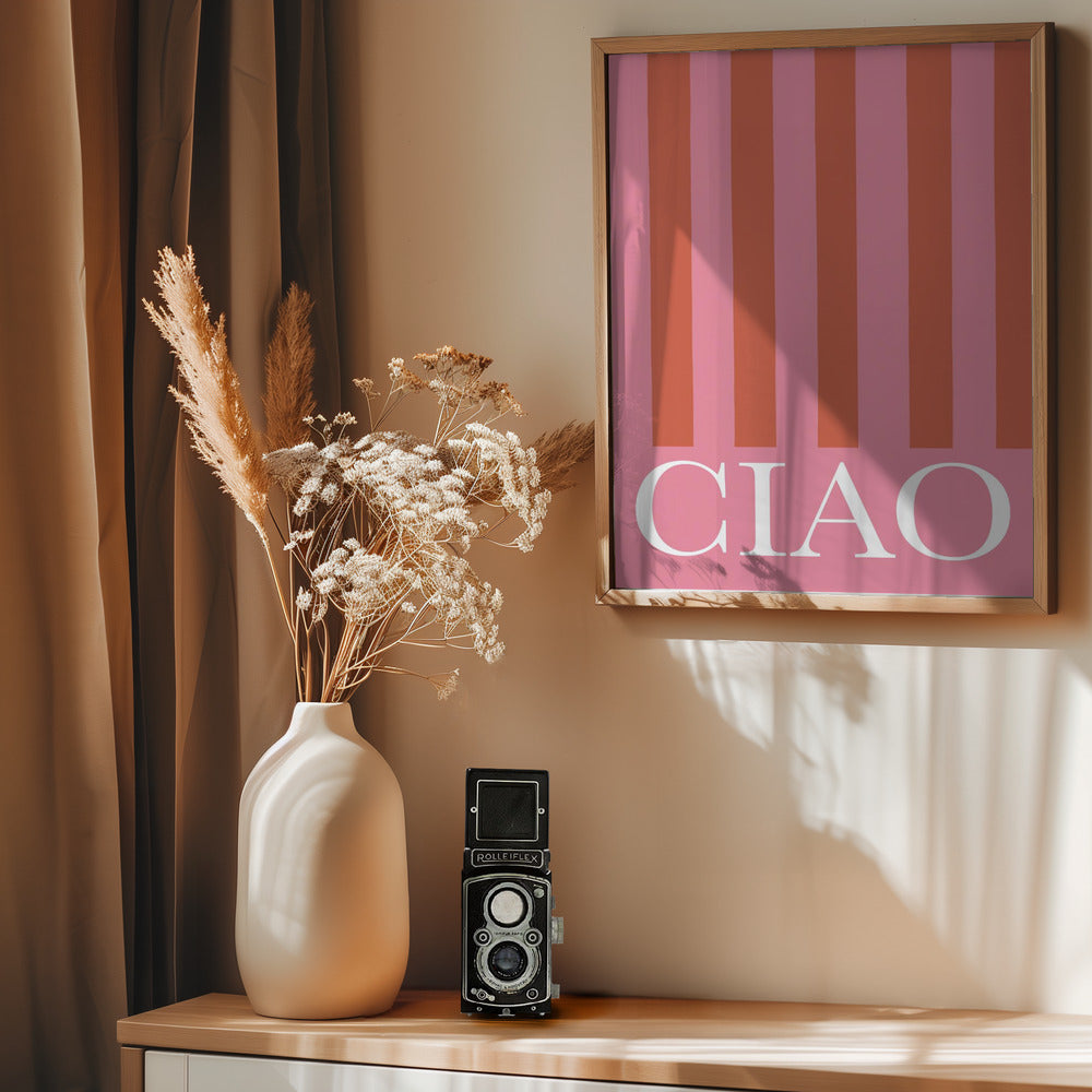 Ciao Stripes - Poster / Art Print - interiör