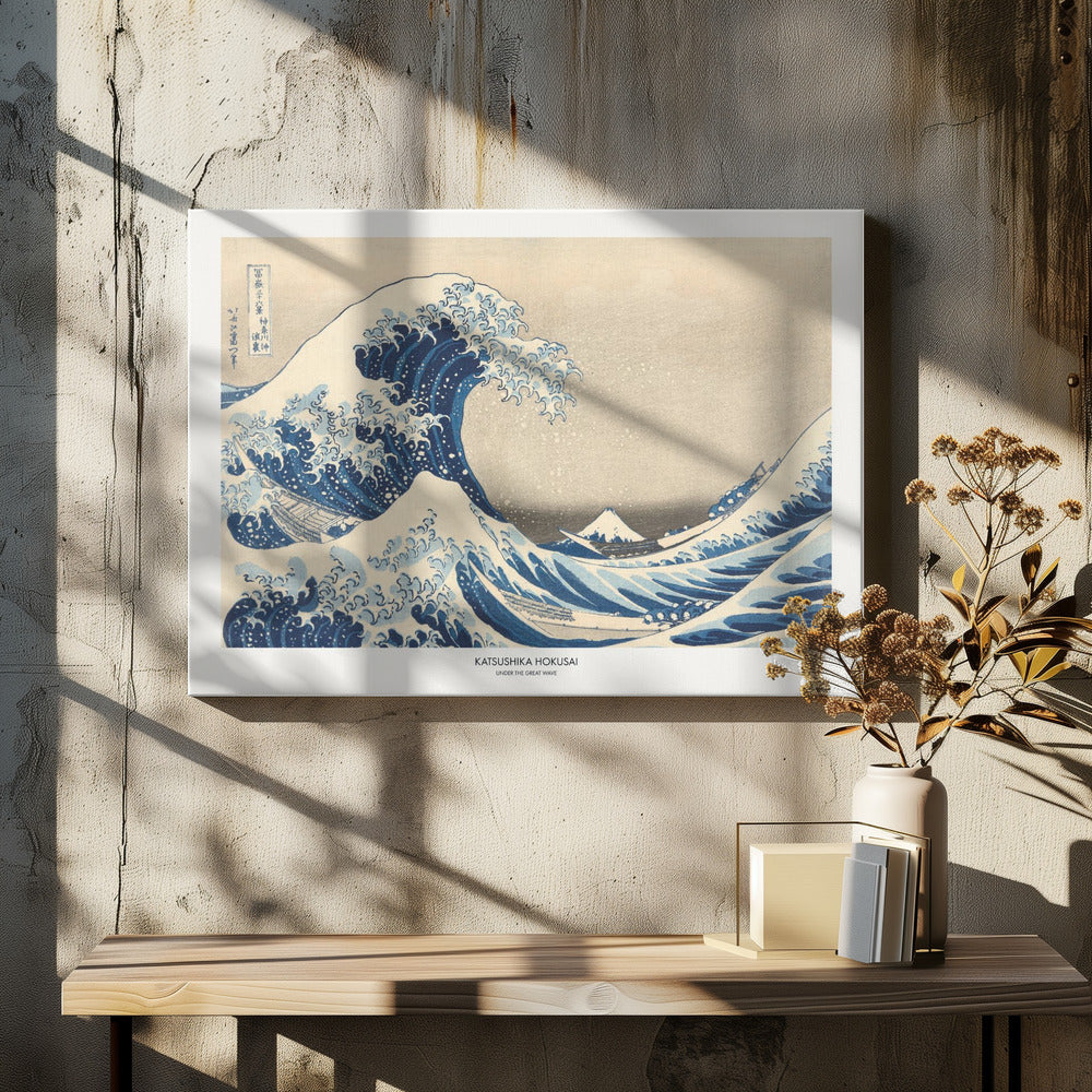 Under The Great Wave - Poster / Art Print - interiör