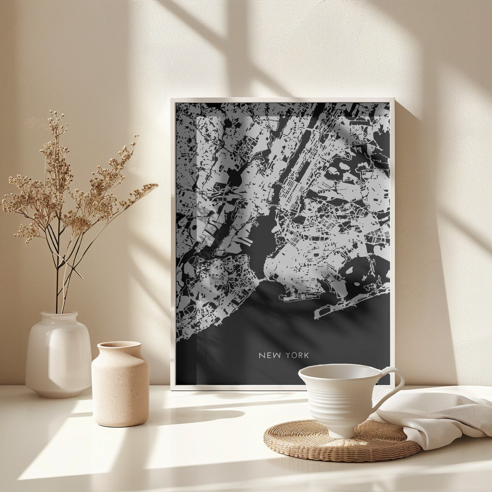 New York karta - Poster / Art Print - interiör