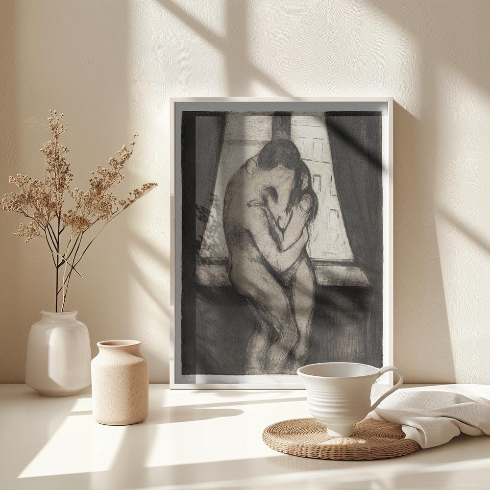 The Kiss 1895 - Poster / Art Print - interiör