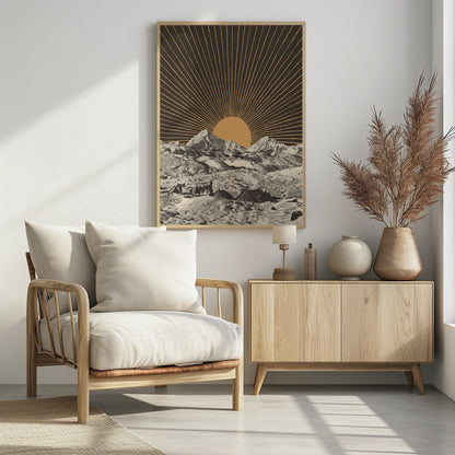 Mountainscape Nº6 - Poster / Art Print - interiör