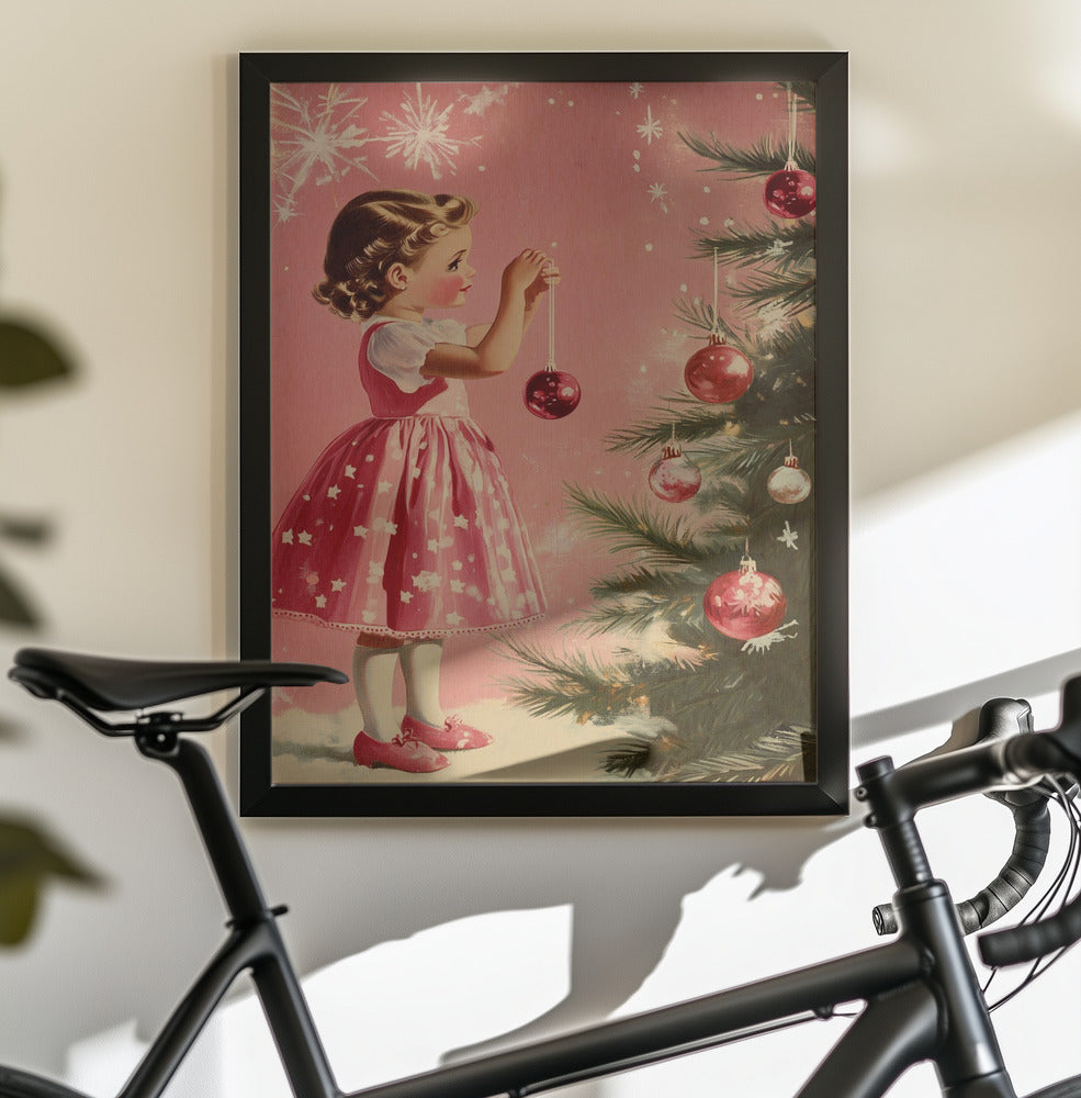 Girl With Baubles - Poster / Art Print - interiör