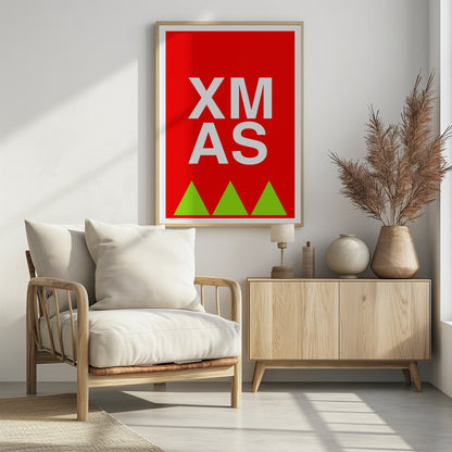 Bows and Baubles: Xmas Print Holiday Collection - Poster / Art Print - interiör