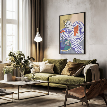 Cozy Reading Corner - Poster / Art Print - interiör