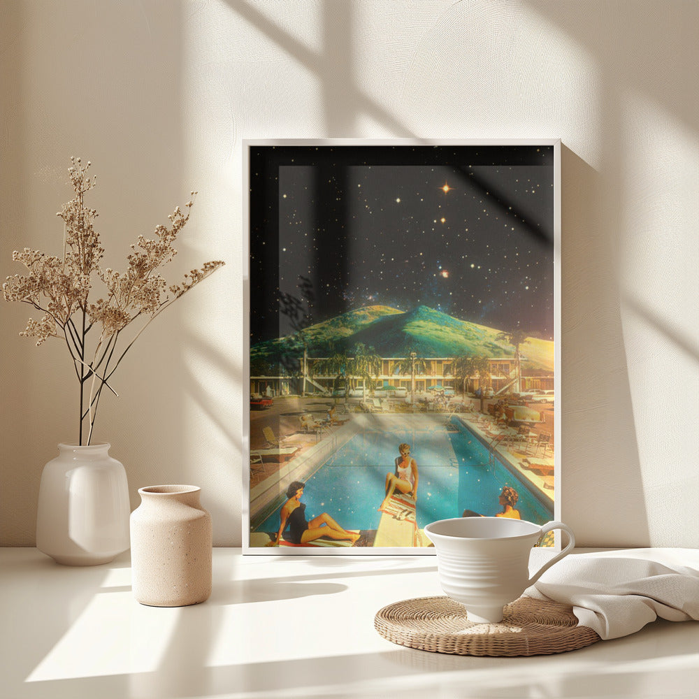 Space Pool - Poster / Art Print - interiör