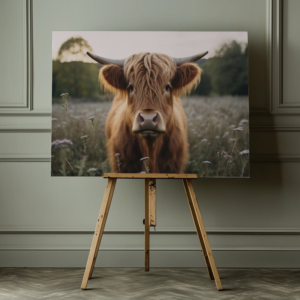Highland Cow - Poster / Art Print - interiör