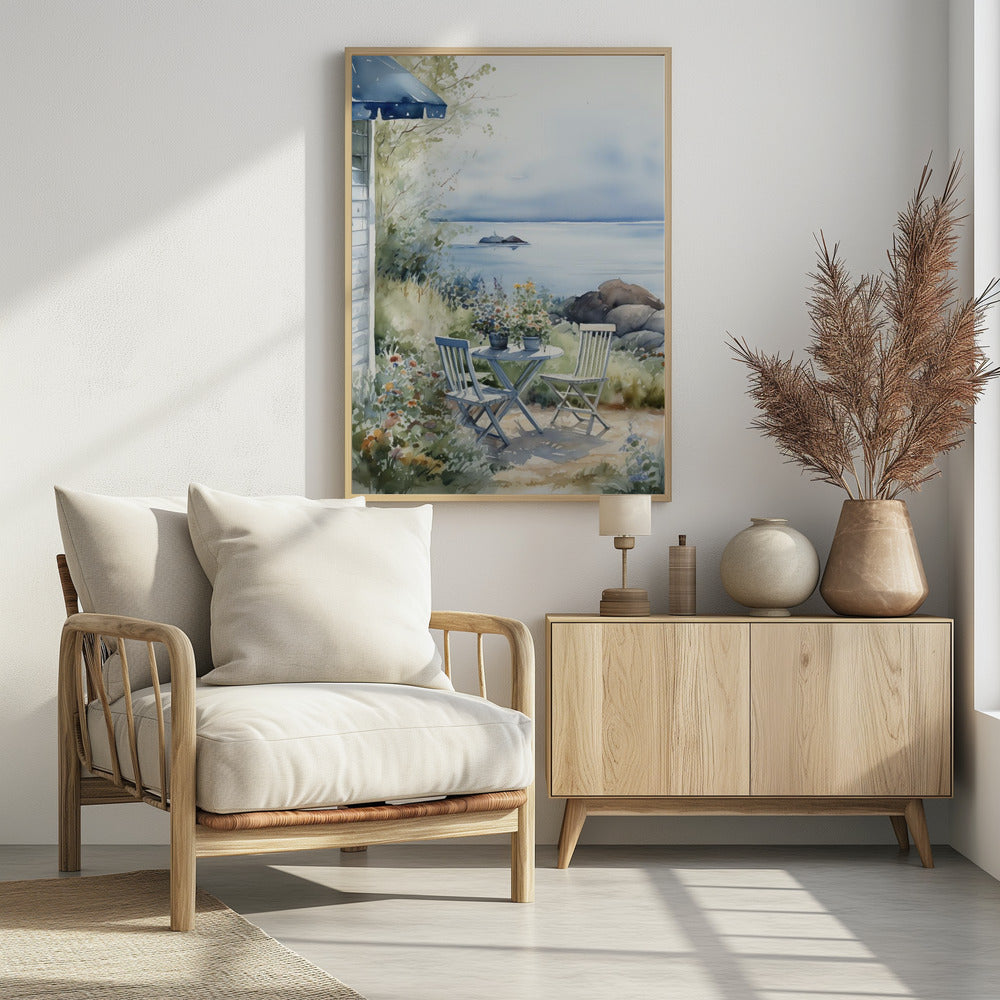 Summer Theme In Watercolor No 7 - Poster / Art Print - interiör