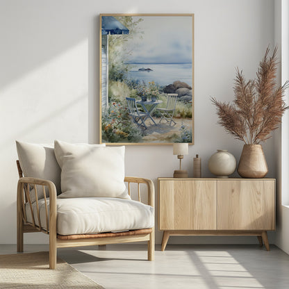 Summer Theme In Watercolor No 7 - Poster / Art Print - interiör