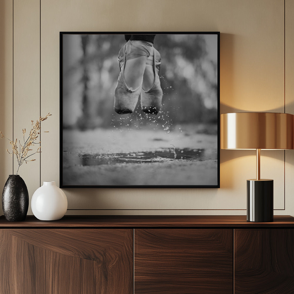 The day we went jumping in puddles - Poster / Art Print - interiör