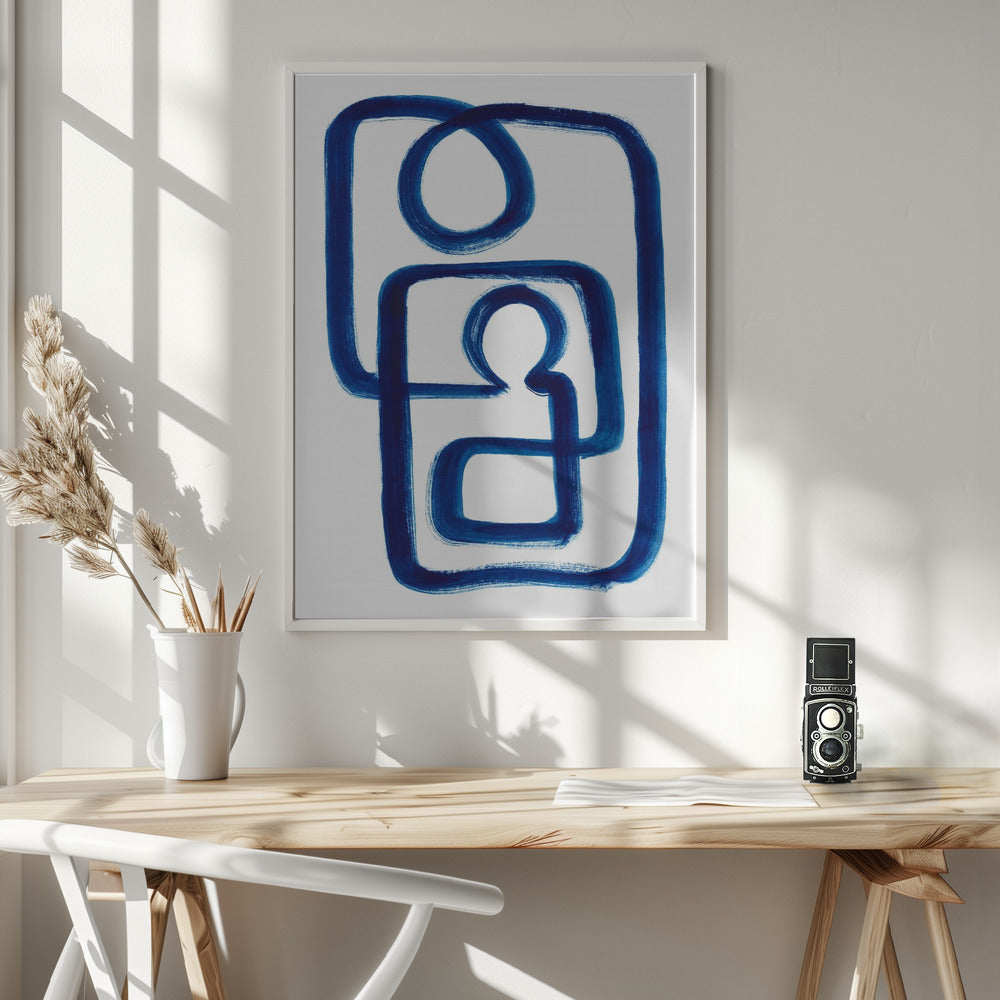 Blue Embrace - Poster / Art Print - interiör