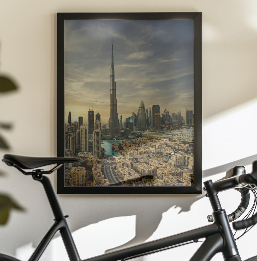 Downtown sunset view - Poster / Art Print - interiör
