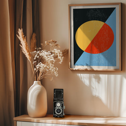 Minimal Abstract Shapes Series #18 - Poster / Art Print - interiör