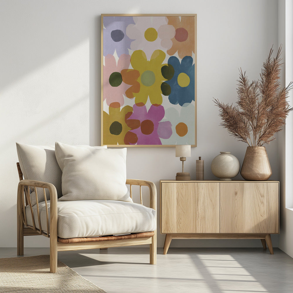 Flower In Flower - Poster / Art Print - interiör
