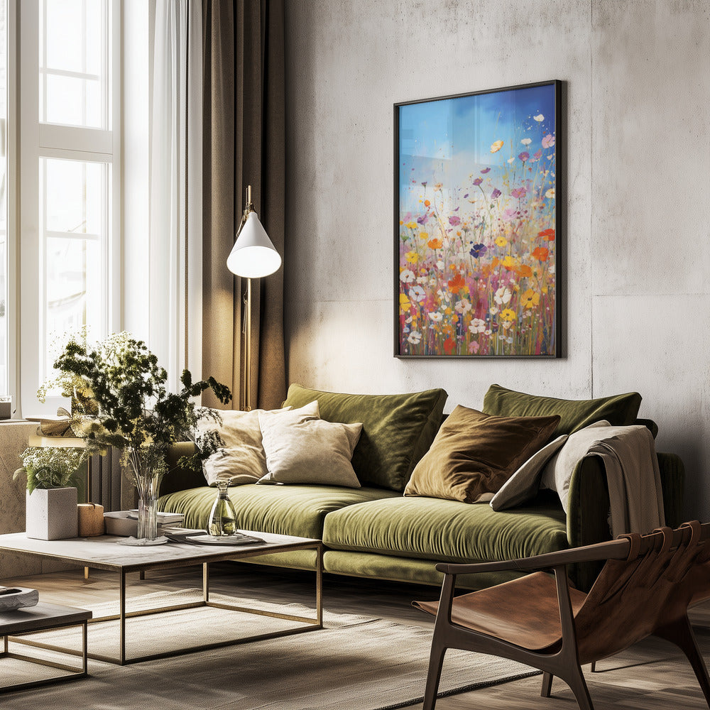Wildflower Meadow - Poster / Art Print - interiör