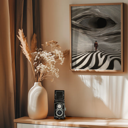 Op Art Journey - Poster / Art Print - interiör