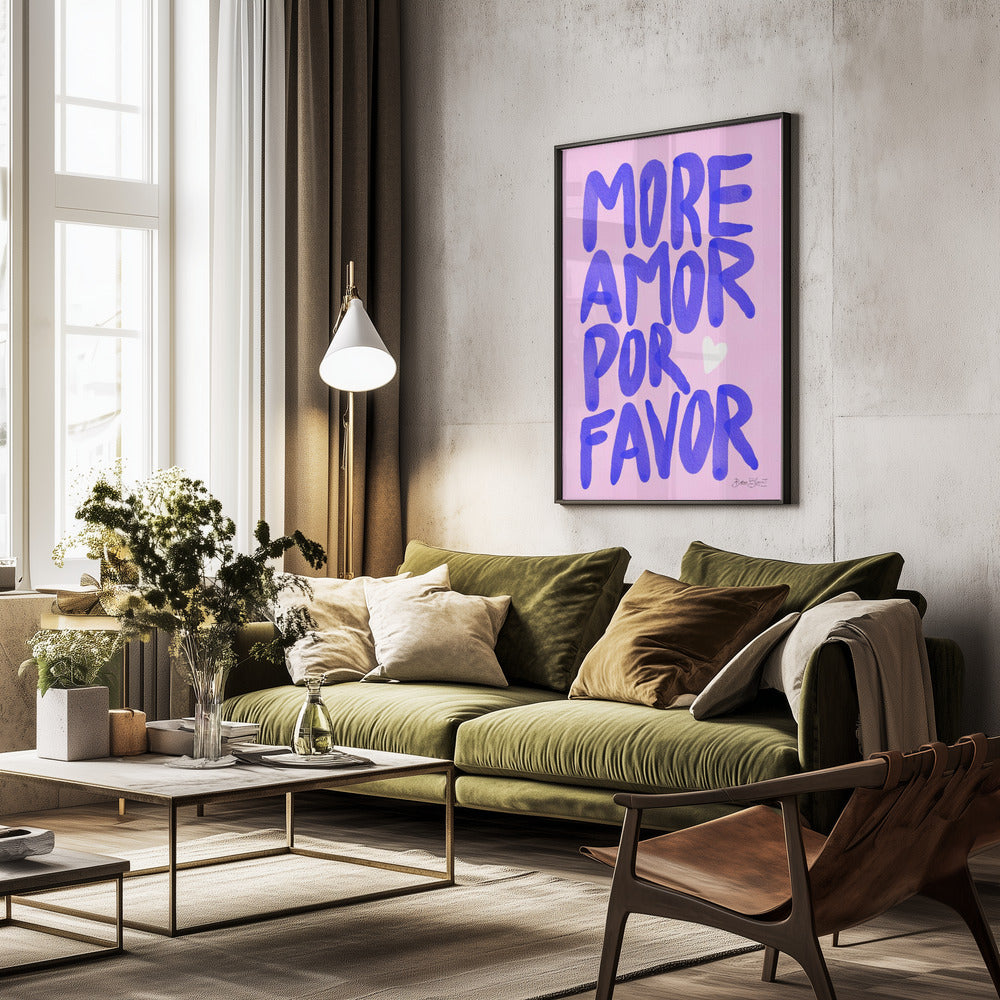More Amor Por Favor - Poster / Art Print - interiör