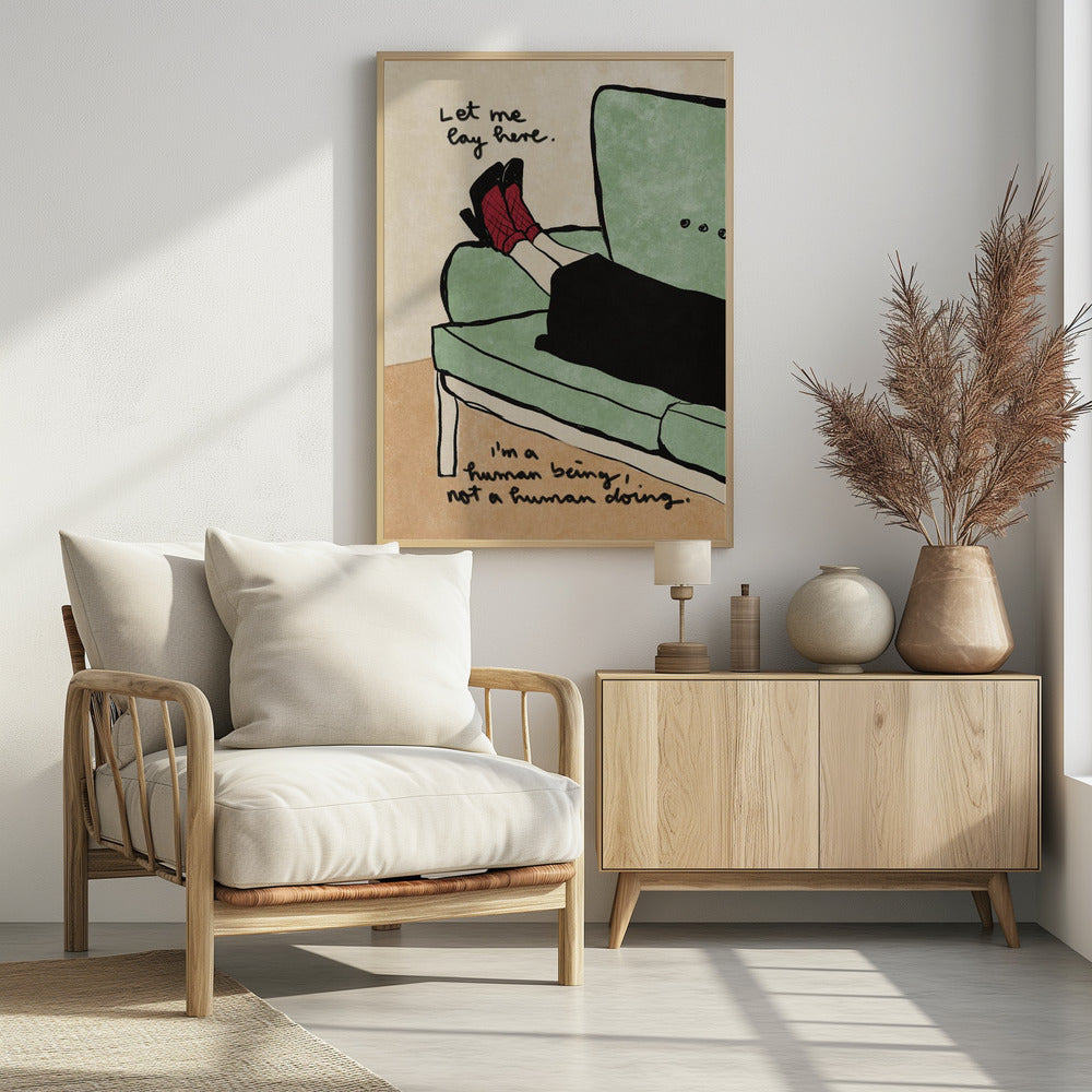 Let me lay here - Poster / Art Print - interiör