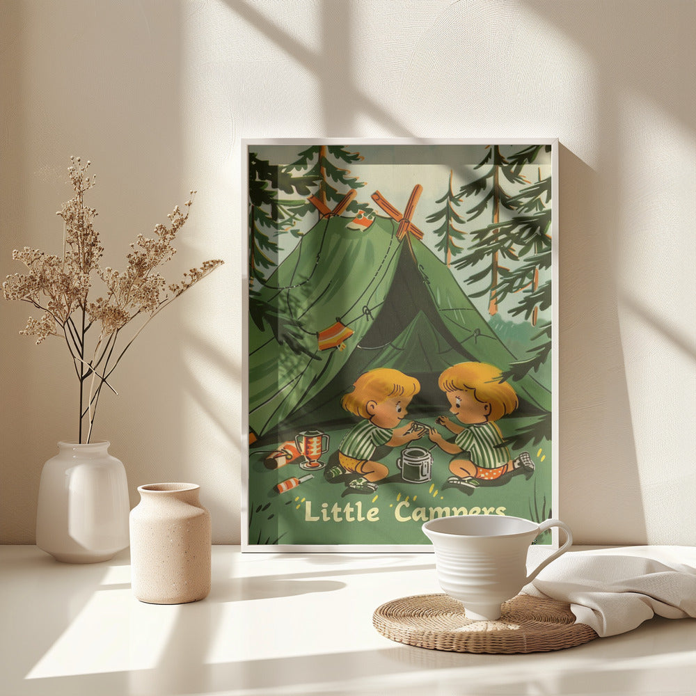 Little Campers Vintage Magazine - Poster / Art Print - interiör