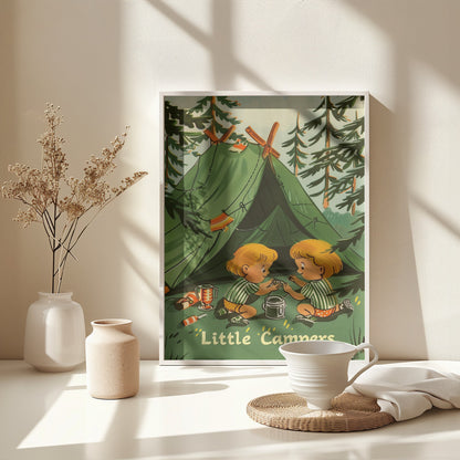 Little Campers Vintage Magazine - Poster / Art Print - interiör