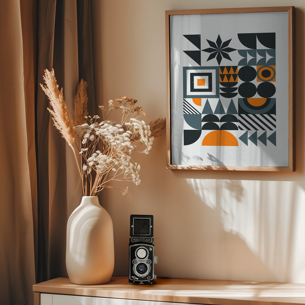 Vibrant Bauhaus Collection #4 - Poster / Art Print - interiör