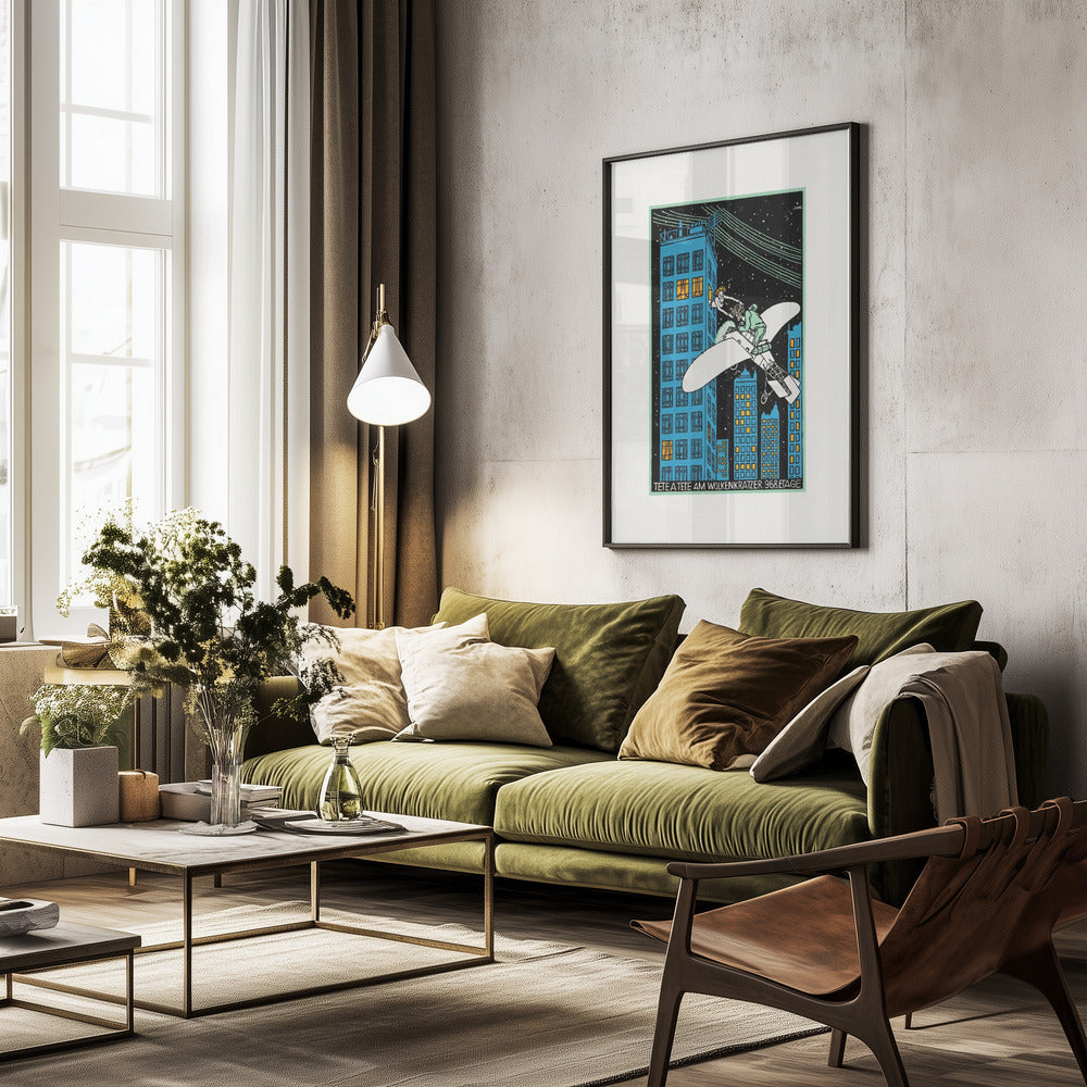 Tête Á Tête On the 968th Floor of a Skyscraper - Poster / Art Print - interiör