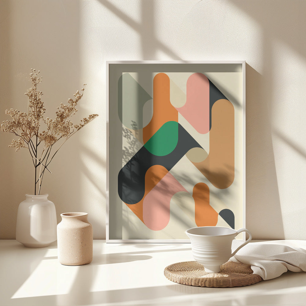 Geometrics 1 - Poster / Art Print - interiör