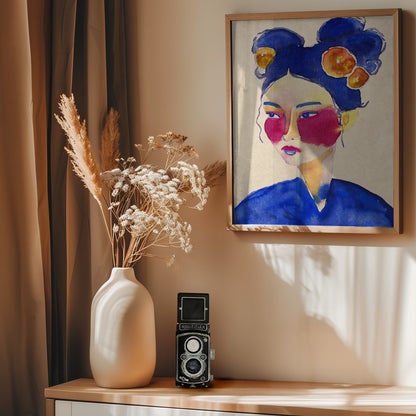 Asian Girl - Poster / Art Print - interiör