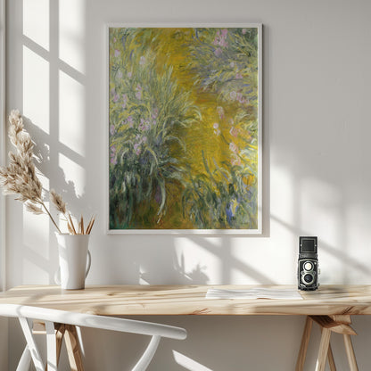 The Path through the Irises - Poster / Art Print - interiör