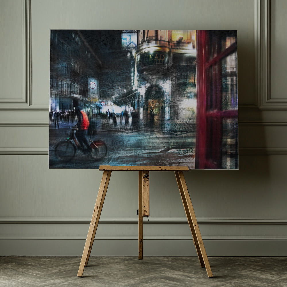 BOY ON A BICYCLE - Poster / Art Print - interiör