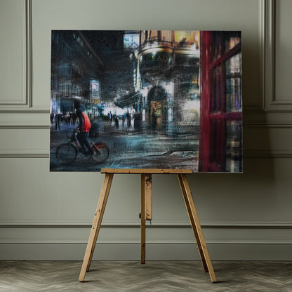 BOY ON A BICYCLE - Poster / Art Print - interiör
