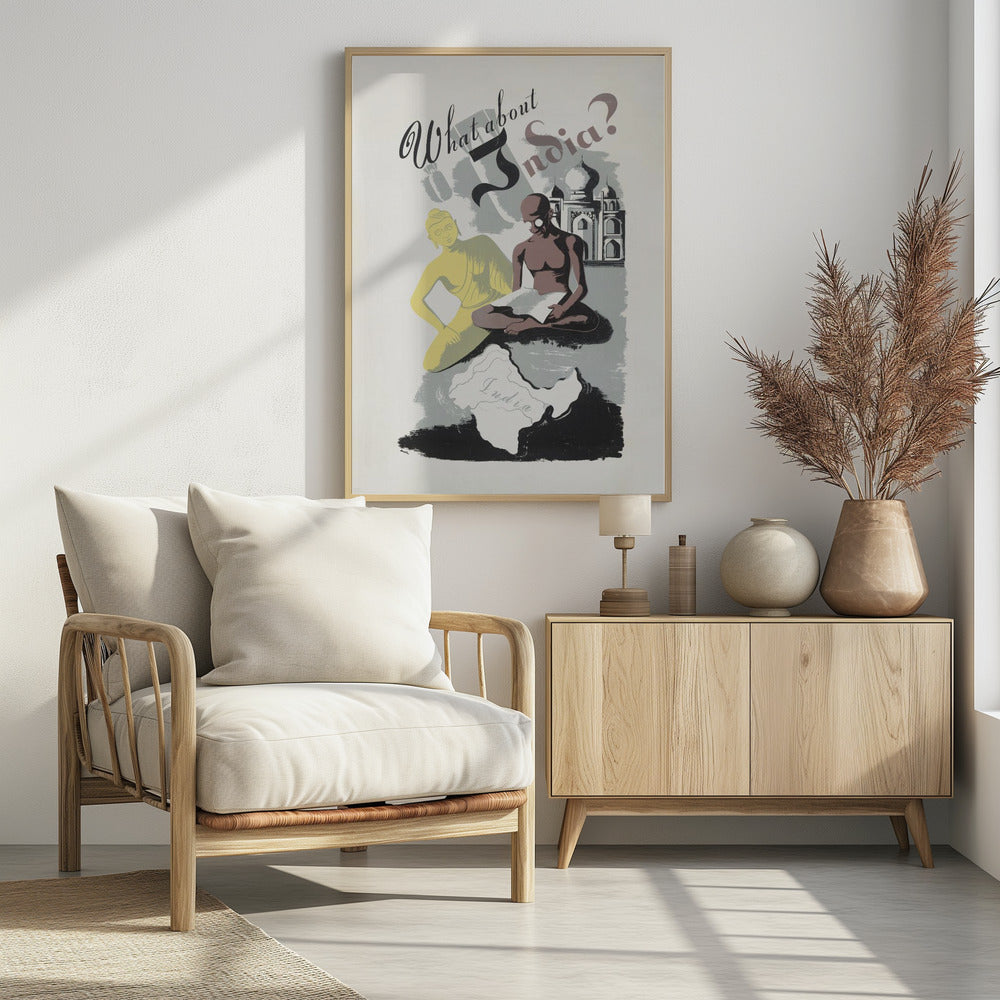 What About India? - Poster / Art Print - interiör